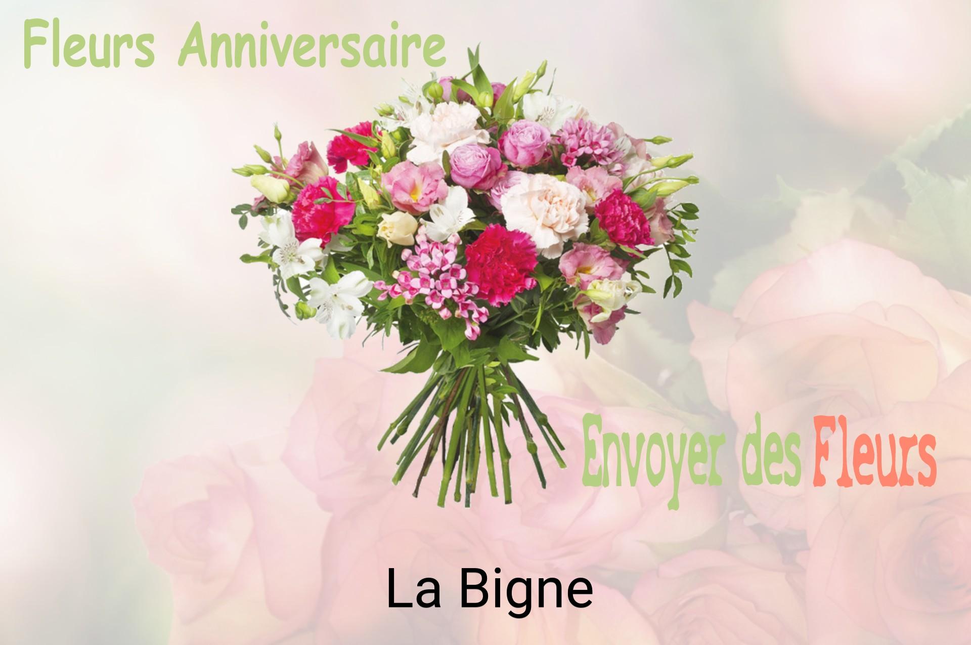 Bouquet de fleurs d’anniversaire livré à La Bigne